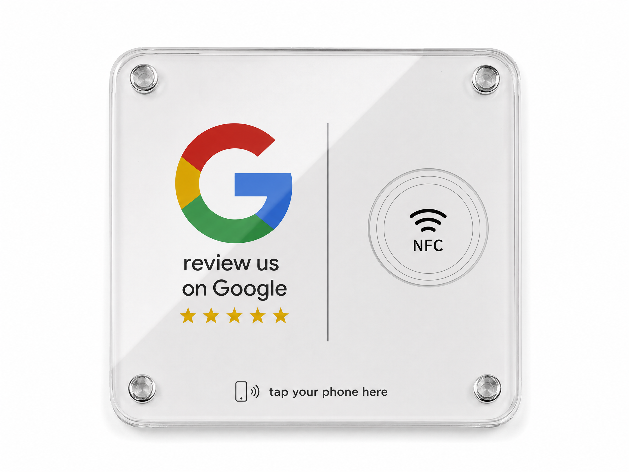 NFC Acrylplatte Google Bewertung